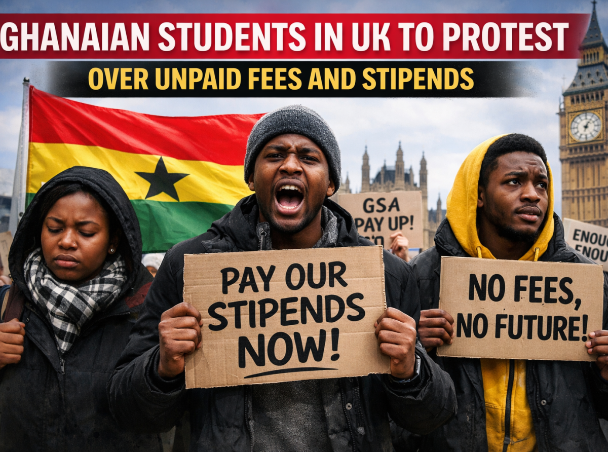 Ghanaian students in UK to protest over unpaid fees, stipends