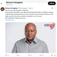 GHS15bn BoG losses: The cost of living in Ghana is still high, heads must roll - Ahiagbah