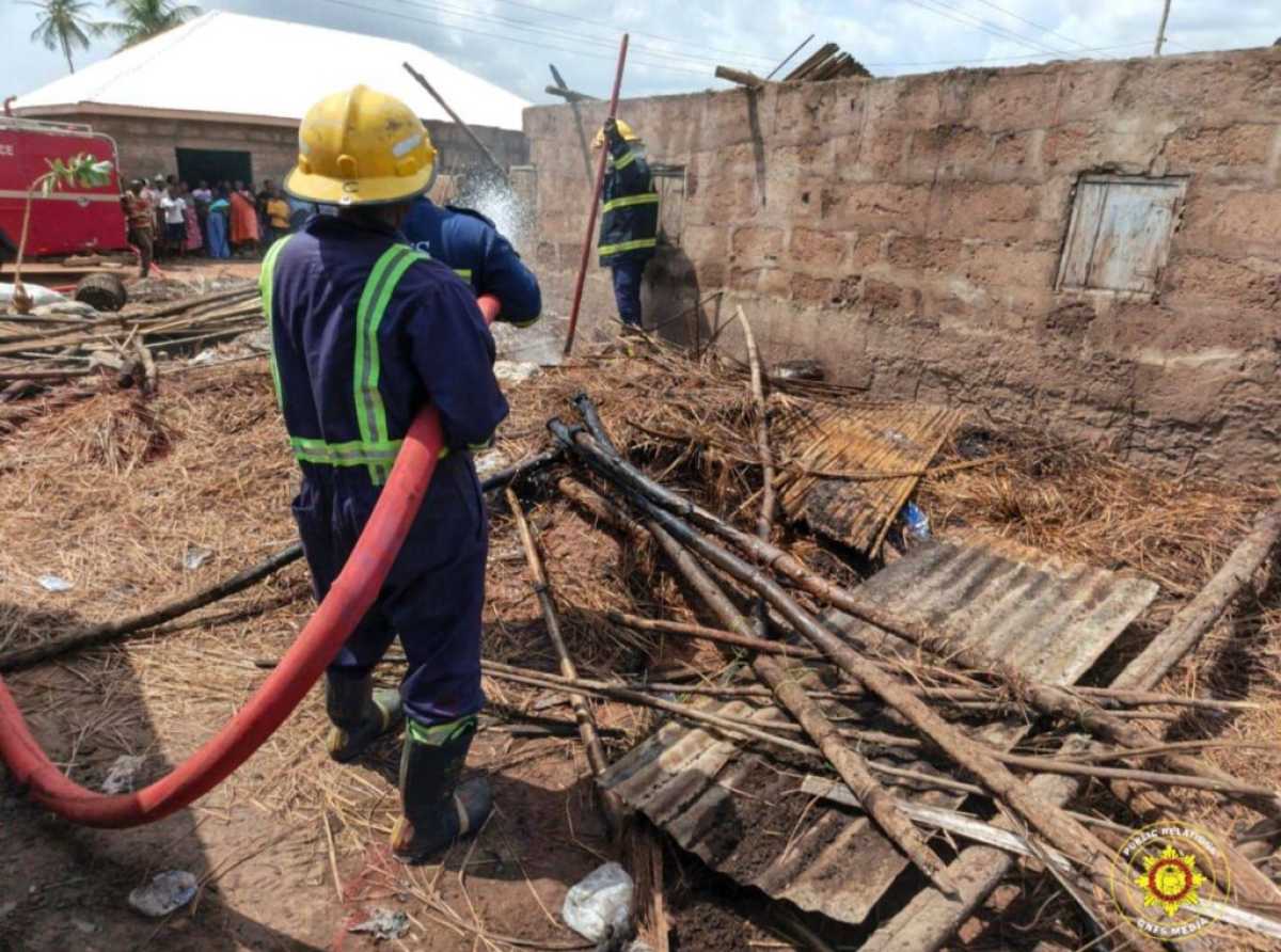 GNFS rescues two crash victims, prevents fire spread in Volta Region