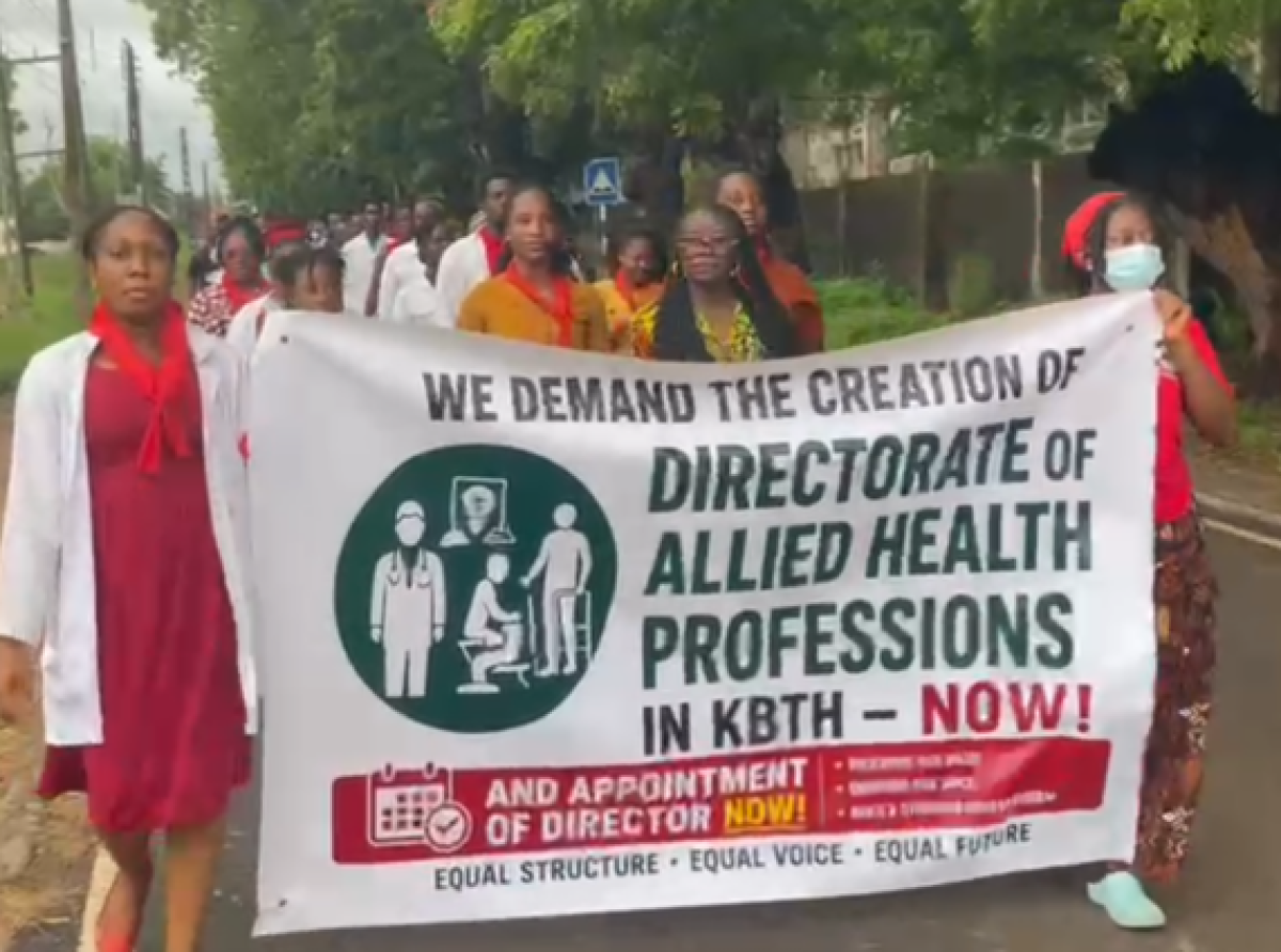 Korle Bu Allied Health staff demand creation of directorate and reinstatement of department head