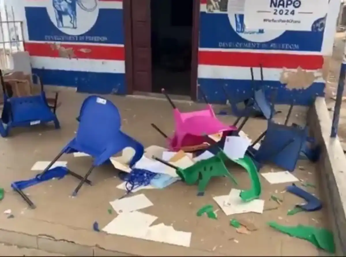 Wa Central NPP office vandalised by alleged party supporters over internal election dispute