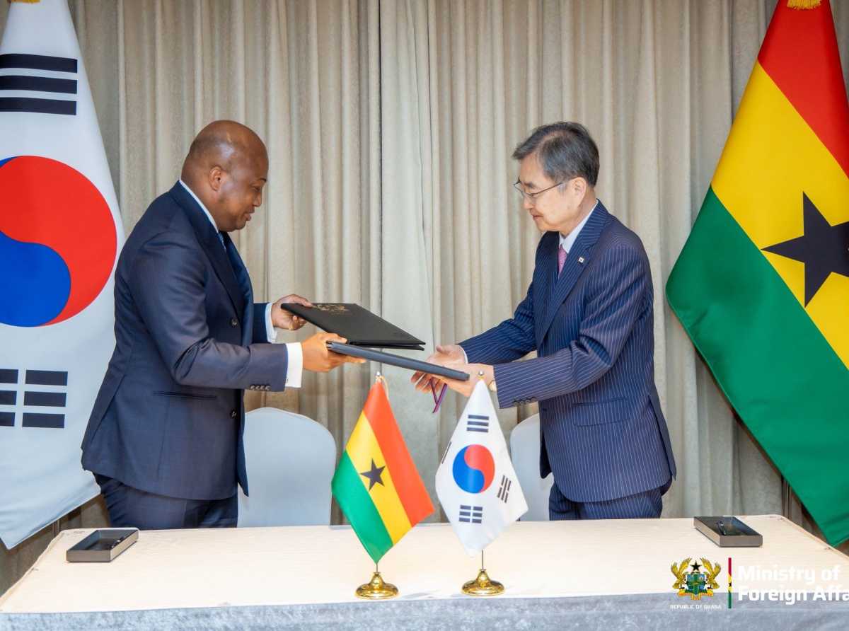 Ghana and South Korea sign visa waiver agreement for holders of Diplomatic and Service Passports