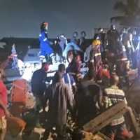 Building collapse at Adenta: Four rescued as search continues for trapped woman