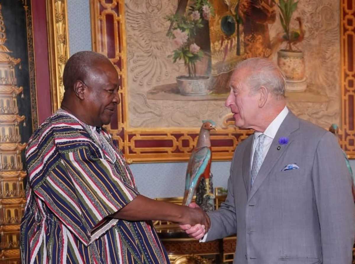 Mahama pays courtesy call on King Charles III