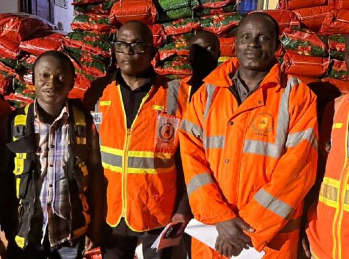 NADMO Distributes relief items to Flood-Hit Communities in Western Region