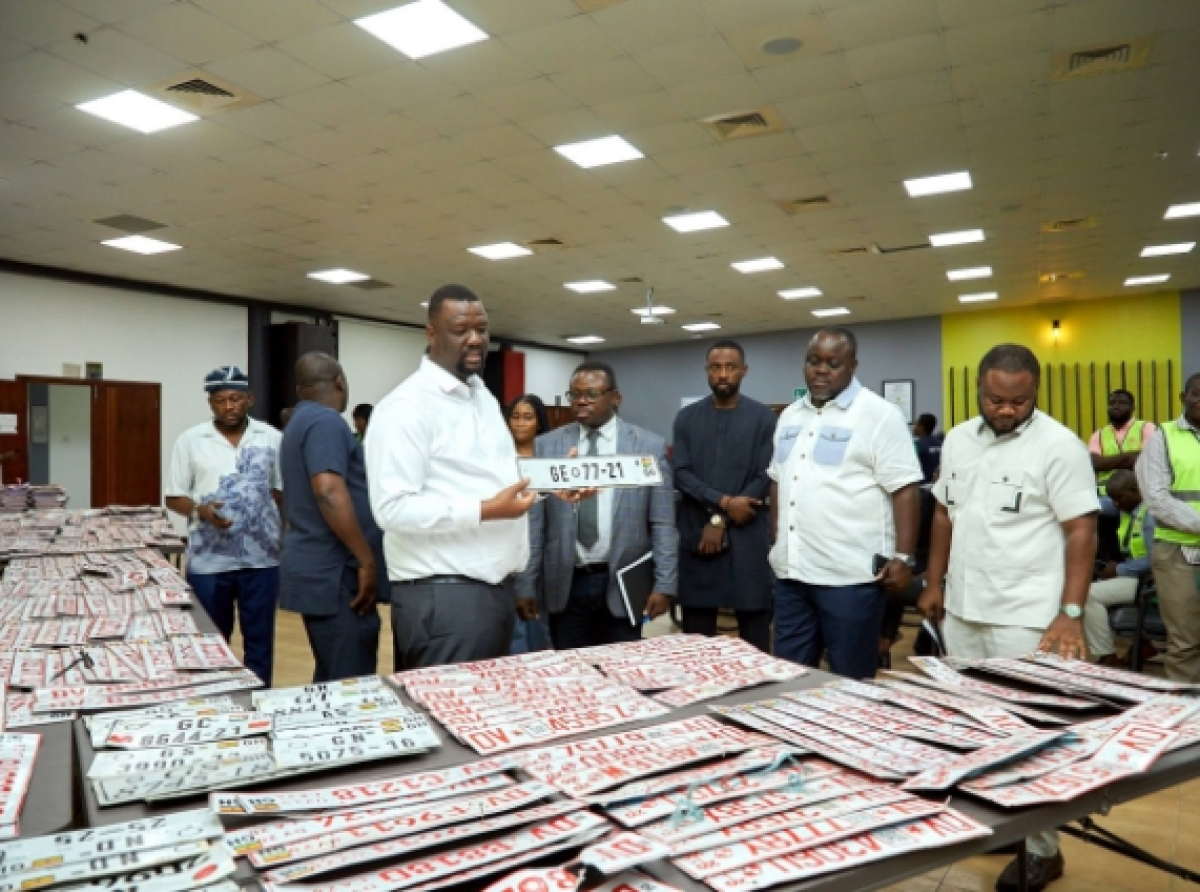 DVLA to replace all Ghana vehicle number plates by 2028 under new digital system