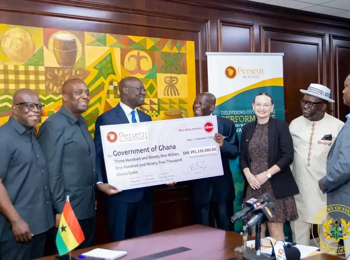 Finance Minister hails Perseus Mining's GH¢391m dividend to the state