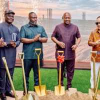 Mahama cuts sod for $1.3bn Sentuo airport garden city project