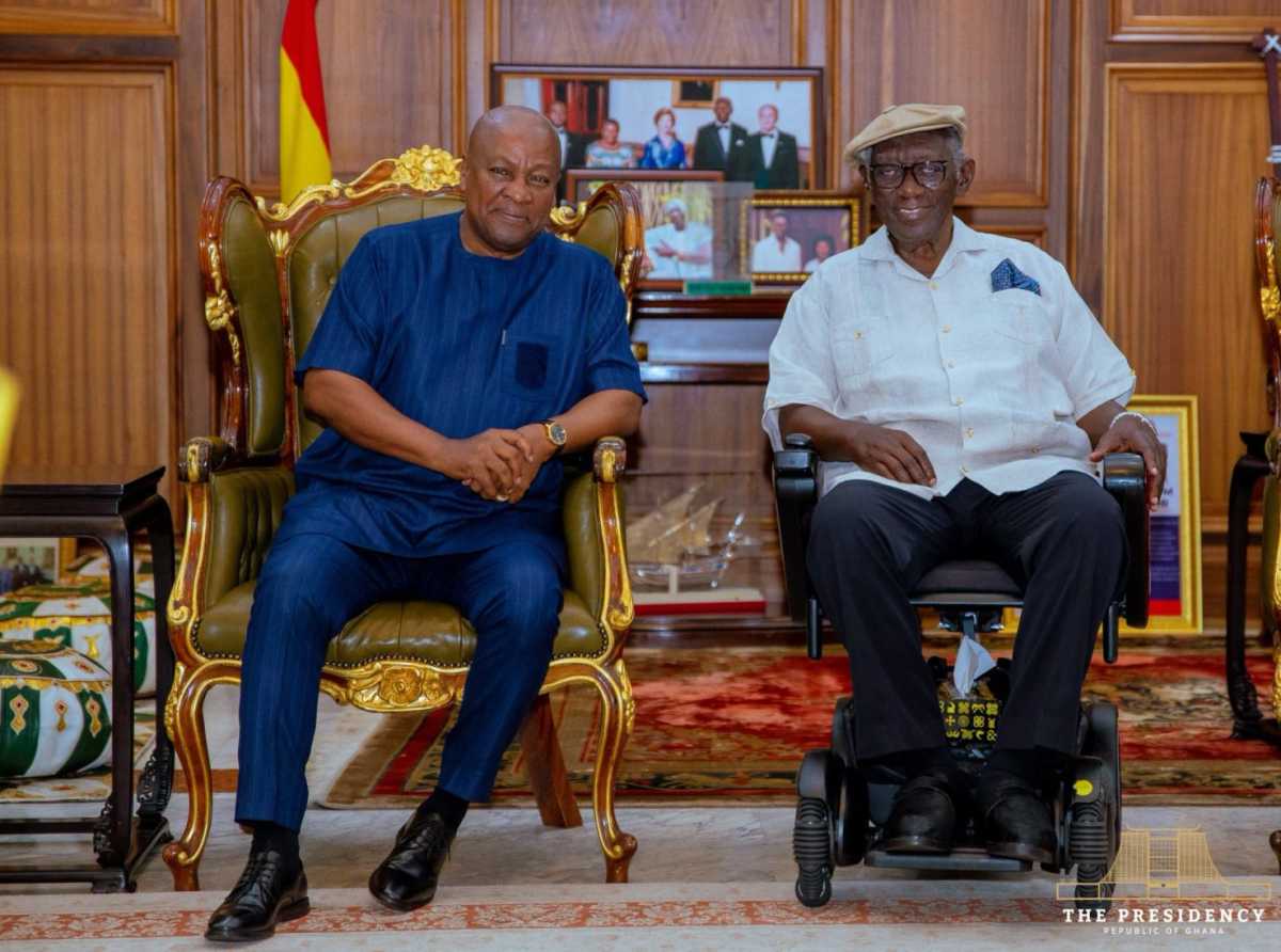 Mahama visits Kufuor to discuss national and international issues