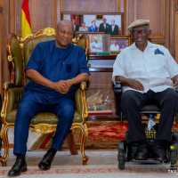 Mahama visits Kufuor to discuss national and international issues